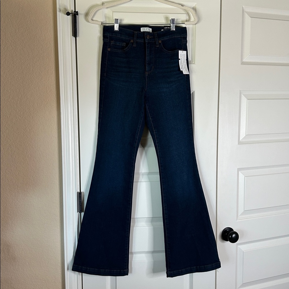 Womens High Rise Flare Jeans